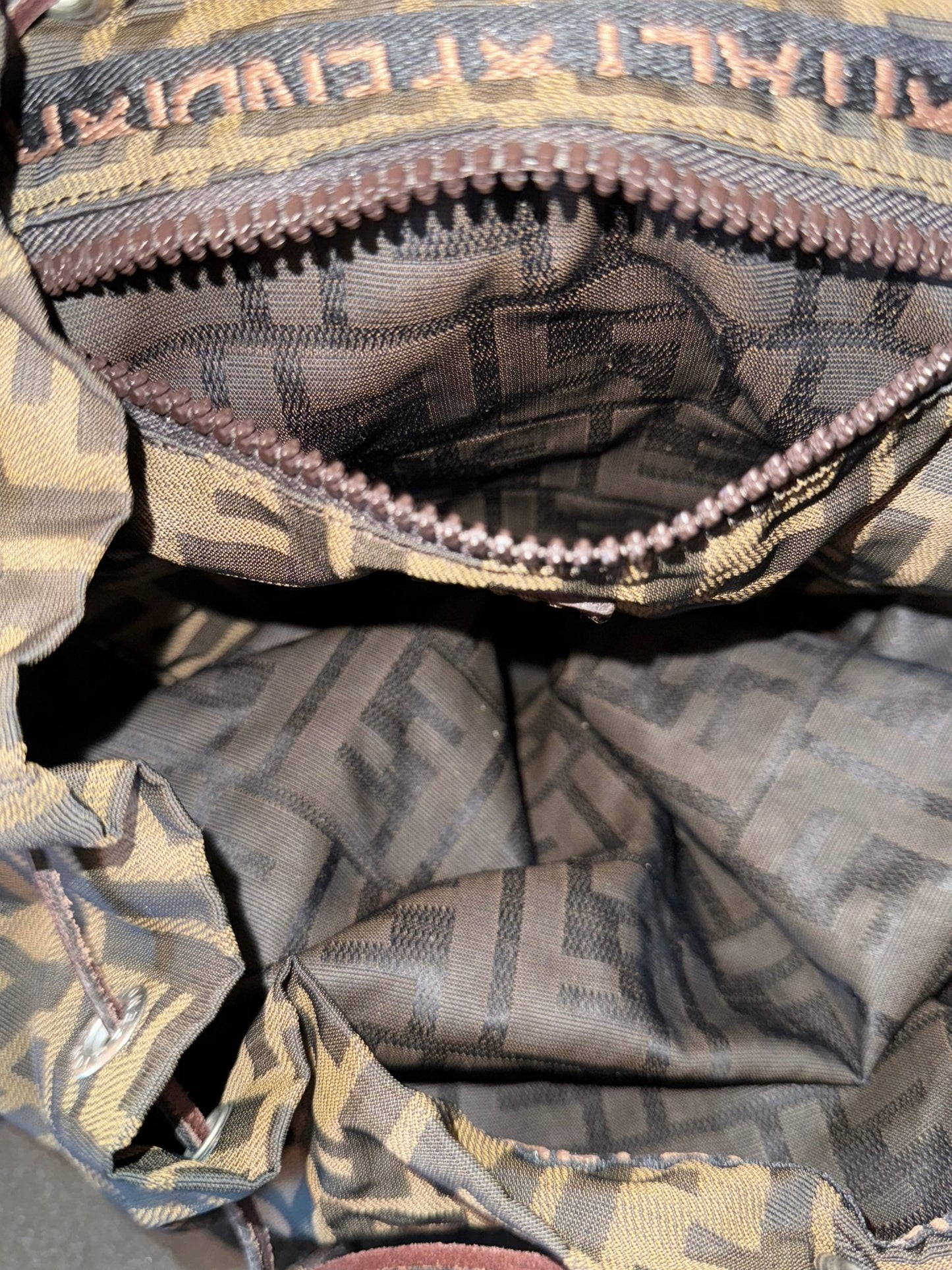 Fendi Zucca Print Backpack - LuxeLadyConnoisseur