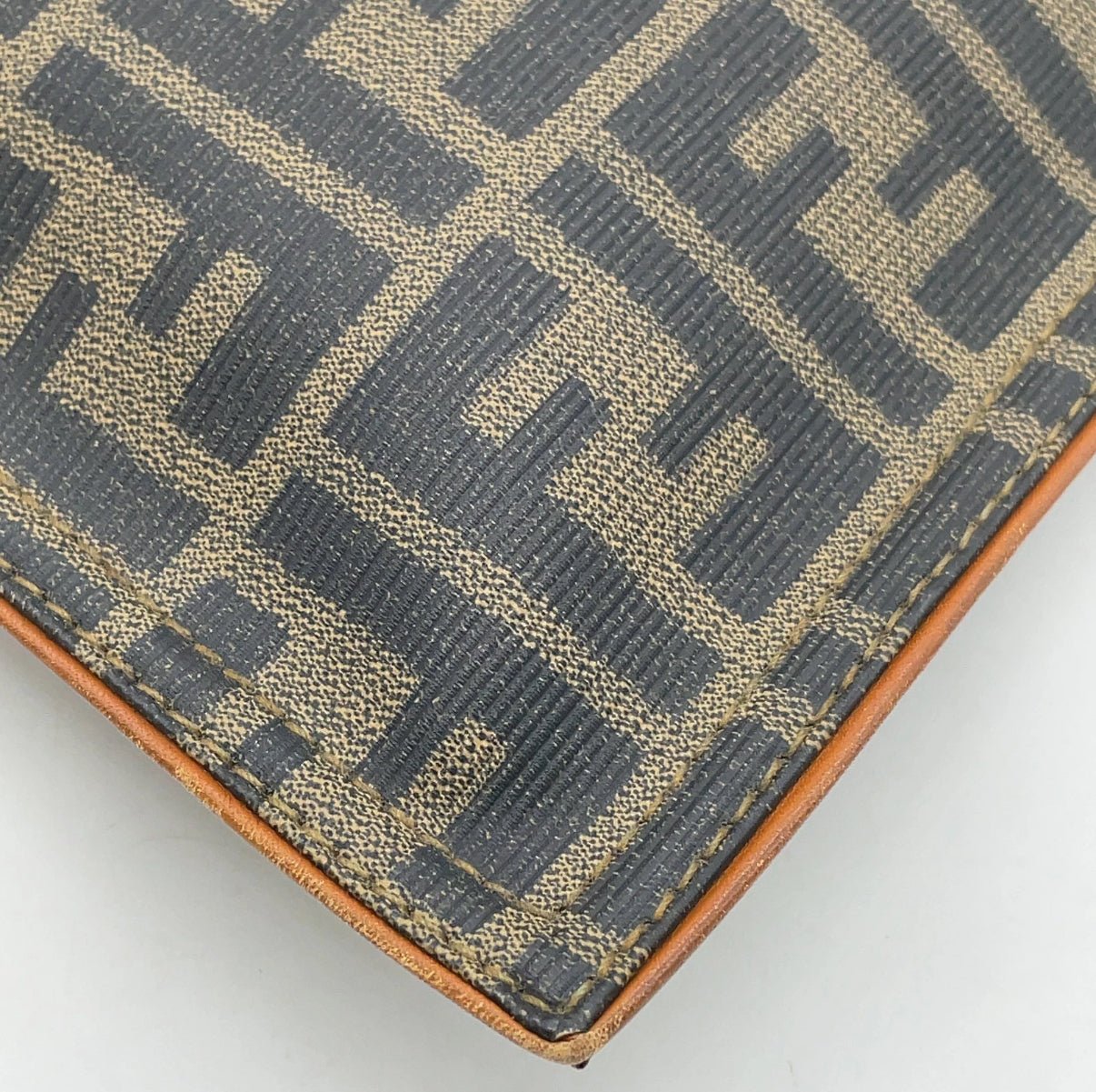 Fendi Zucca Print Fold - over Tote Clutch - LuxeLadyConnoisseur