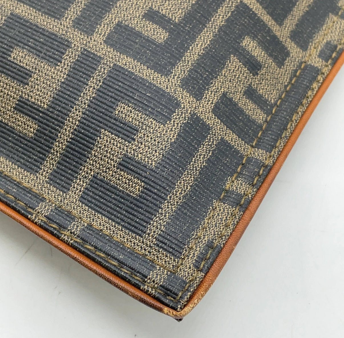 Fendi Zucca Print Fold - over Tote Clutch - LuxeLadyConnoisseur