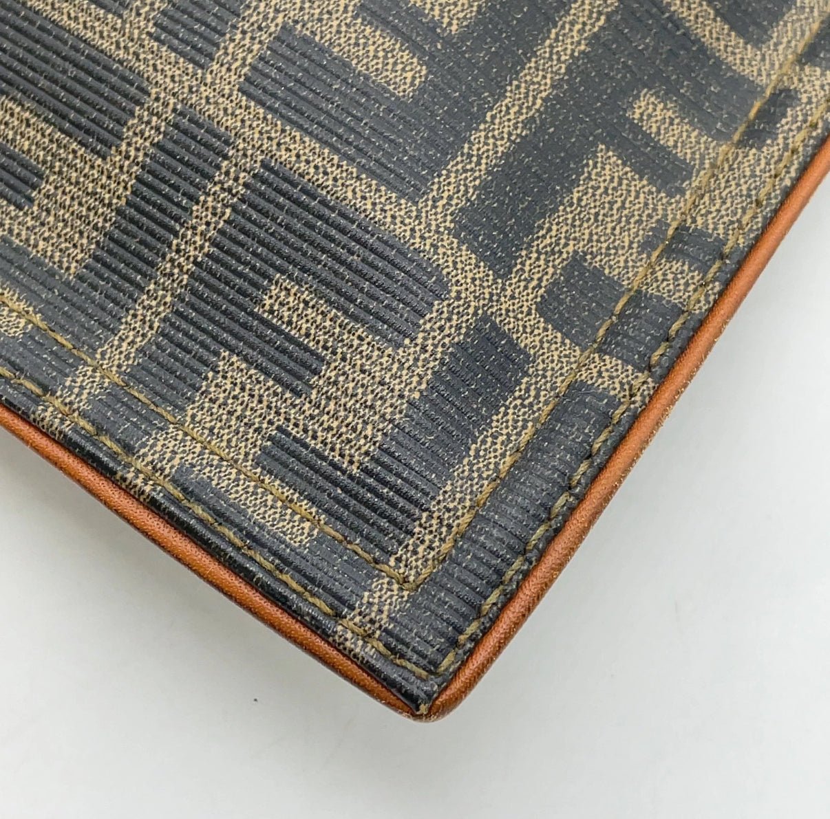 Fendi Zucca Print Fold - over Tote Clutch - LuxeLadyConnoisseur