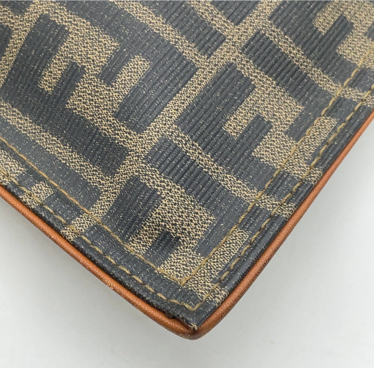 Fendi Zucca Print Fold - over Tote Clutch - LuxeLadyConnoisseur