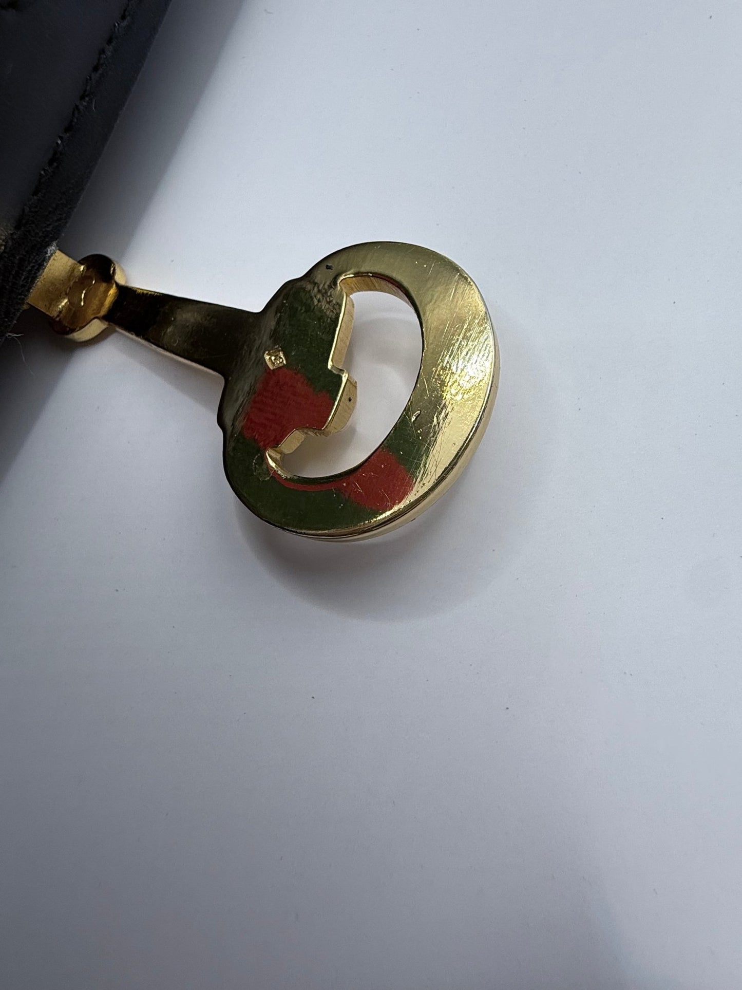 Gucci Leather Half Moon Clutch - LuxeLadyConnoisseur
