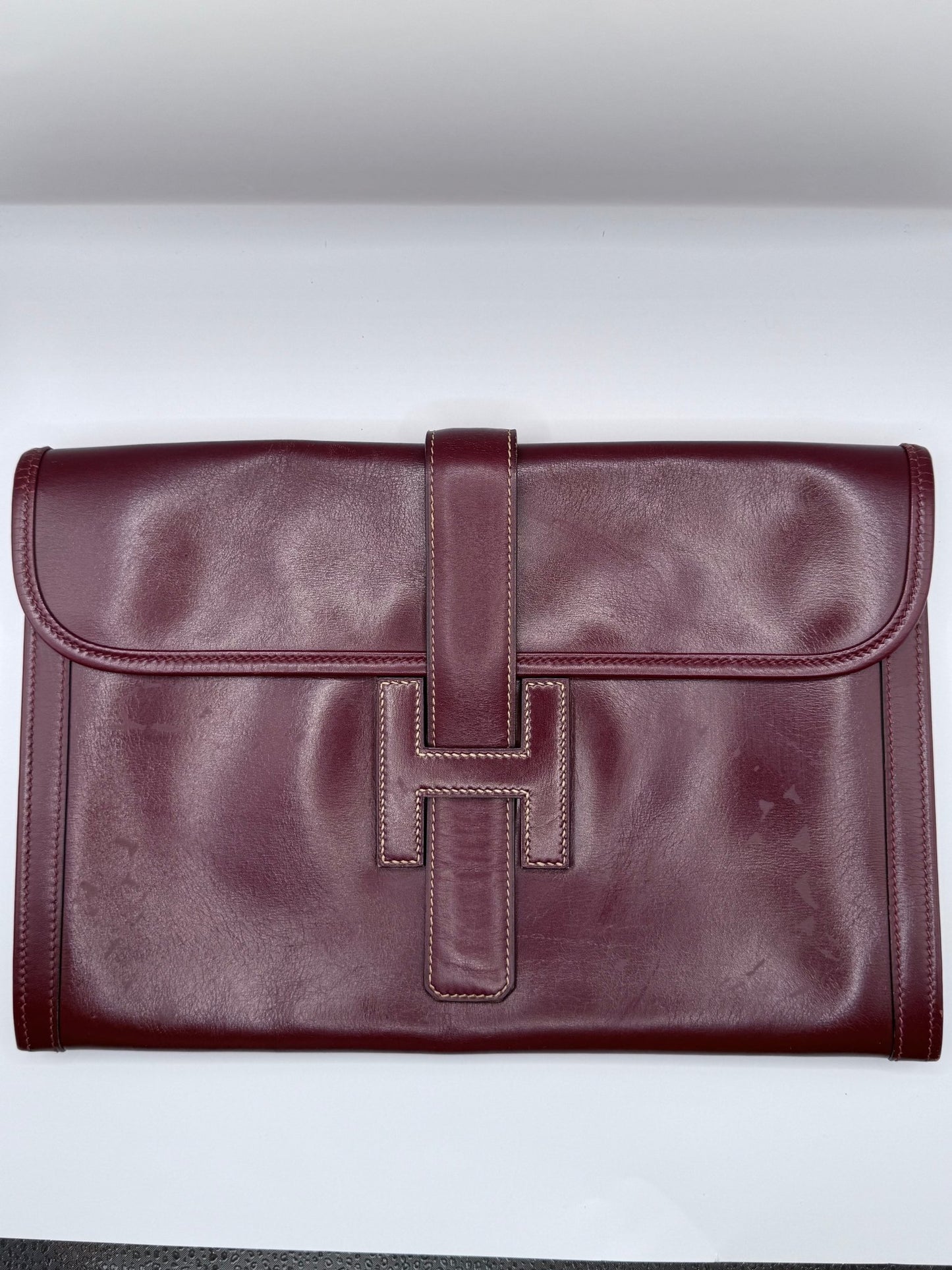 Hermés Box Jige Clutch - LuxeLadyConnoisseur