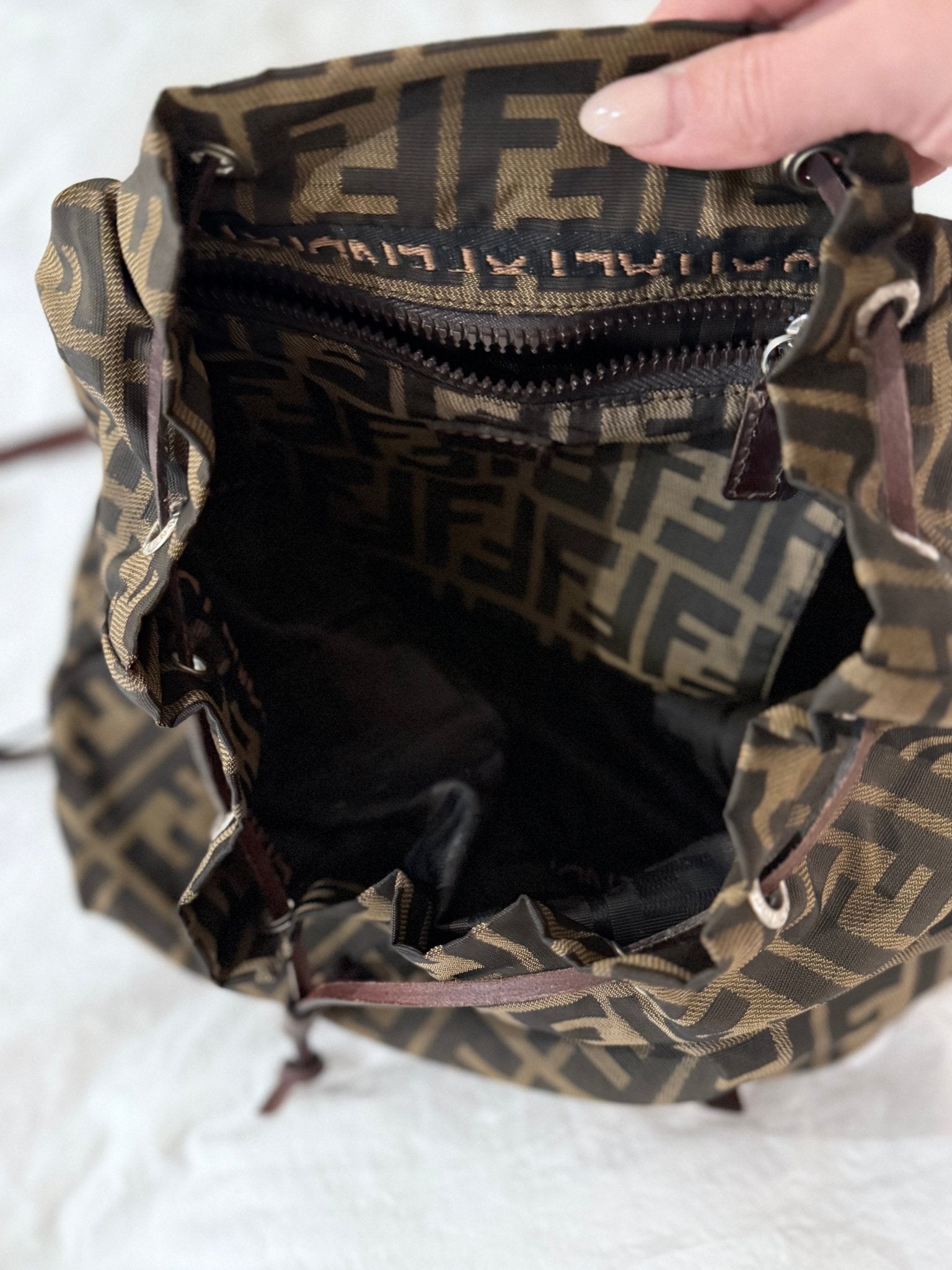 Fendi Zucca Print Backpack - LuxeLadyConnoisseur
