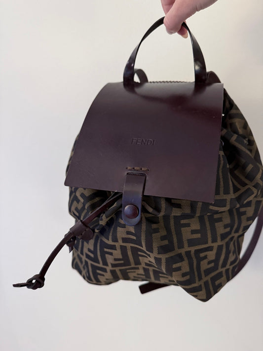 Fendi Zucca Print Backpack - LuxeLadyConnoisseur