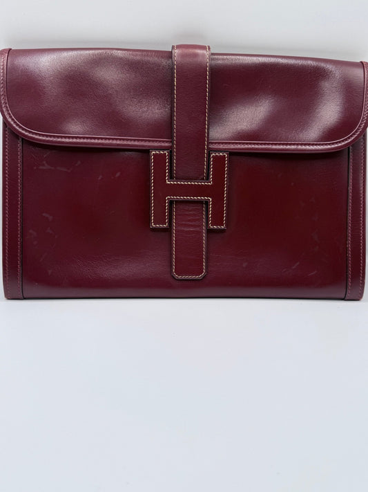 Hermés Box Jige Clutch - LuxeLadyConnoisseur