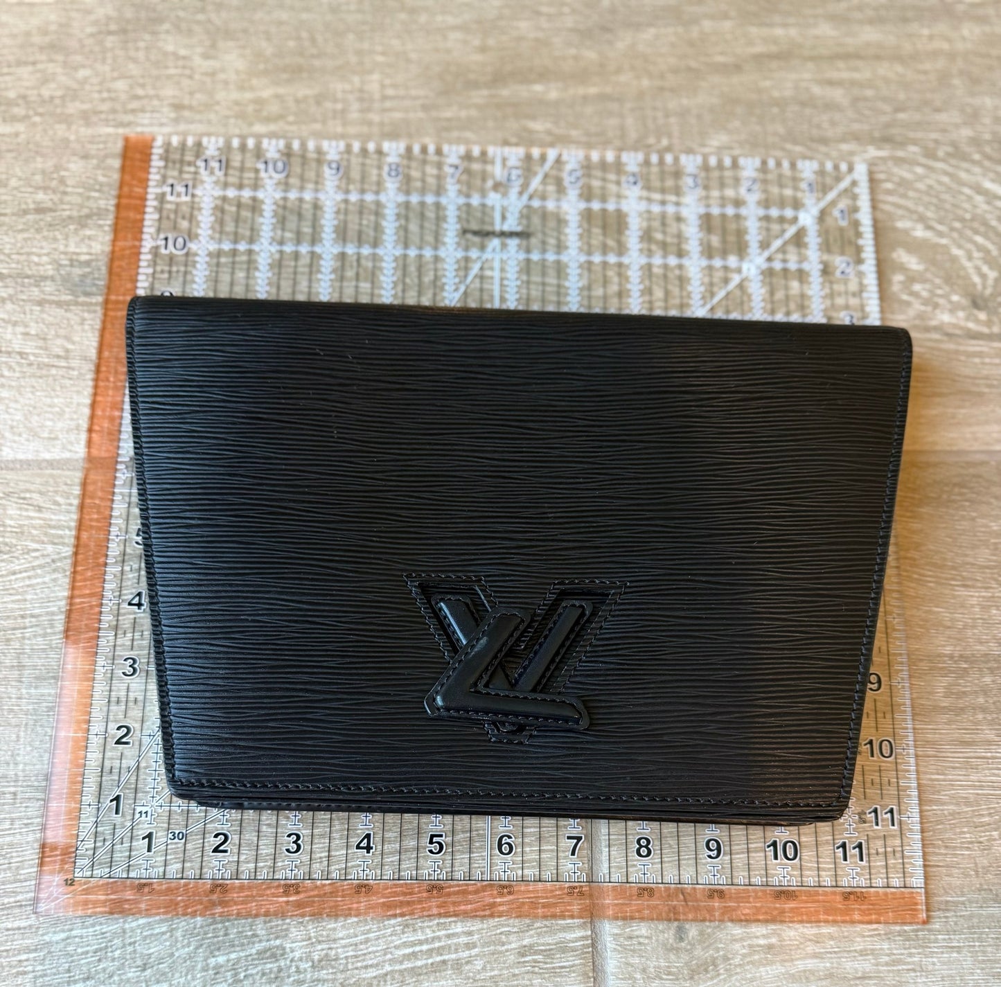 Louis Vuitton Epi Trapeze GM Clutch in Black - LuxeLadyConnoisseur